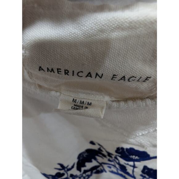 Women's American Eagle Outfitters Sweatshirt Size Medium Flocked Crew Neck EUC - Picture 2 of 7